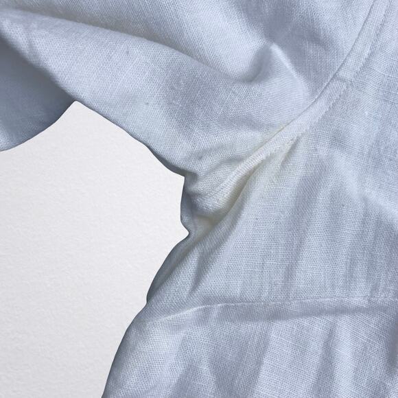 Floral embroidered top black and white button up, boho chic bohemian hippie - Picture 5 of 7